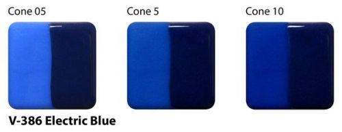 AMACO Velvet Underglaze V-386 - Electric Blue - 2 fluid oz.